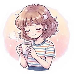 パステルショートカット女子【日常会話1】