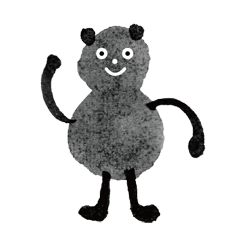 習字で小さいくま