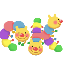 動くよ ♪いもむしさん