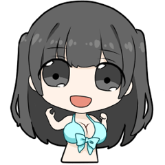 たわわ女子！雨宮留菜のゆるかわスタンプ