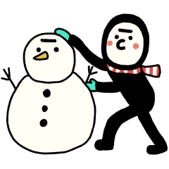 タイツマンの冬 スタンプ