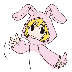 着ぐるみ女子の使えるスタンプ