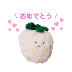 いちごちゃん　ゆるかわ挨拶