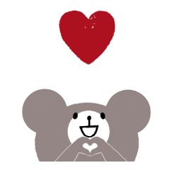 飛び出す!くまさんスタンプ