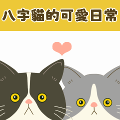 【台湾】毎日使えるハチワレコンビ【動く】