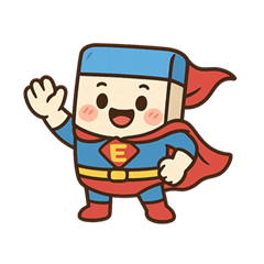 Super cute eraser man