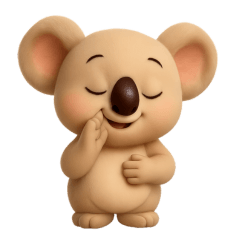 やさしいコアラの気遣いスタンプ