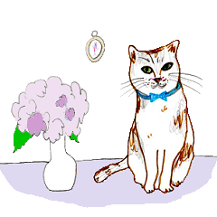 ねこちゃんときどきこけし お留守番ver.