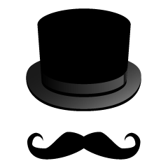 ヒゲとシルクハット