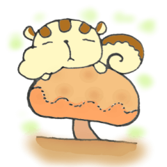 プックリほっぺの "よくばリス"ちゃん。