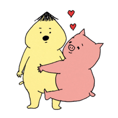 ブブさんとポポさんのラブラブスタンプ
