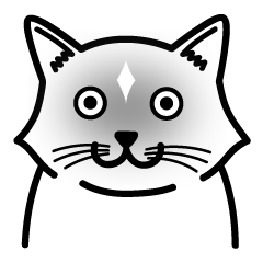 あまり表情を出さない猫