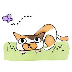 毎日使える猫の挨拶スタンプ。ねこです。