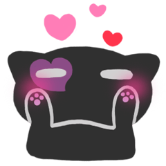 照れ屋な黒猫メル