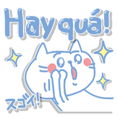 ベトナム。可愛いネコのリアクション!