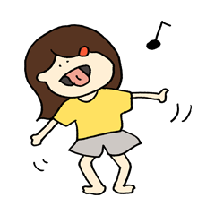 自由な女♪スタンプ