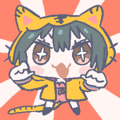 動く！かわいい猫耳フードスタンプ 2