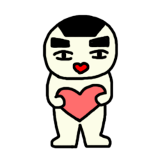 おにぎりの髪の人間の素敵な一日