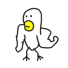 手が生えたアヒル