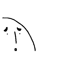 [りがお絵]しょんぼり顔