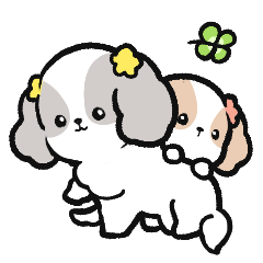 ゆるくて自由なシーズーの日常スタンプ 2