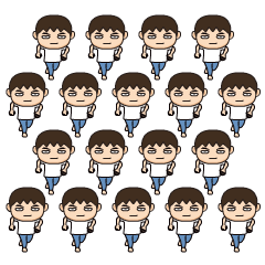 背景が動く！芋ジャージ男子軍団の夏休み２