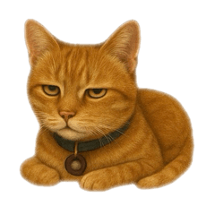 Moody Jigcho Ginger Cat