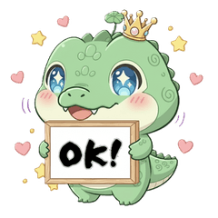 ほっこりわにくんの毎日スタンプ