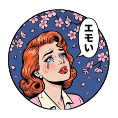 春を感じる日常スラング♪レトロ美女