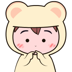 Chibi Simple Bear : Animated Stickers