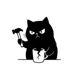 カフェイン中毒のネコちゃんミーム