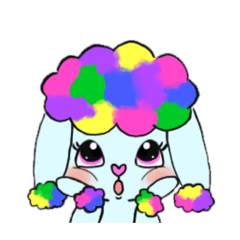 レインボーアフロのワンダフルちゃん