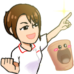 ワクワクよもぎ蒸しスタンプ