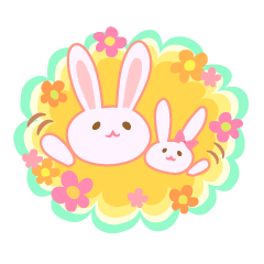 うさママちゃんと時々ミニうさちゃん