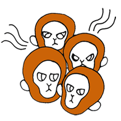 ふてぶてしい顔のサル