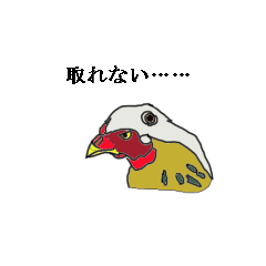 ニワトリとペストマスク