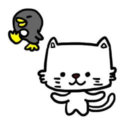 ほわりばのペンギンとネコ