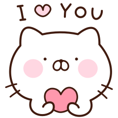 ねこの英語スタンプ