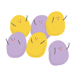 タロイモ団子とサツマイモ団子