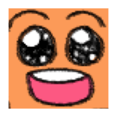 おかしなにんじんのスタンプ