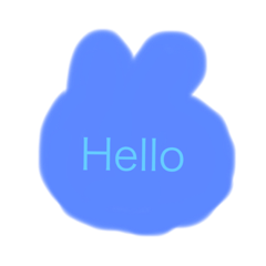 色々使えるうさちゃんスタンプ