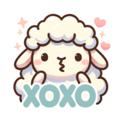 かわいい羊のスタンプコレクション