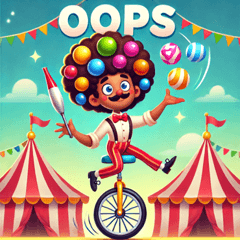 アフロのサーカスのスタンプ@SFW