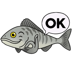 海の生き物たちのスタンプいっぱい