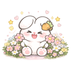 white bunny Rice Ball, no (words).