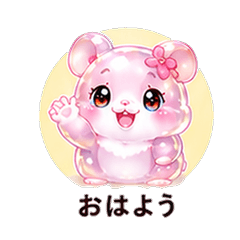 ぷるぷるハムスターカノジョ 恋人スタンプ