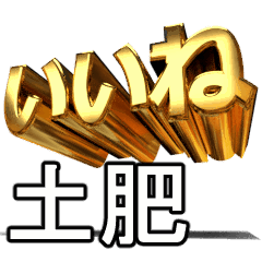 動く!金文字【土肥,どい】