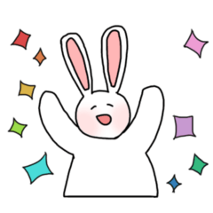 うさぎを浴びるスタンプ