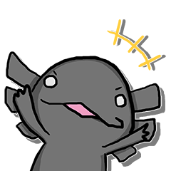 黒うーぱーるーぱーの くろすけ。