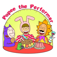 ポピーザぱフォーマー漫画版スタンプ